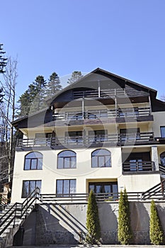 Apartments building from Sinaia resort in Romania