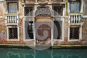 Apartments on a canal, Venice, Italy