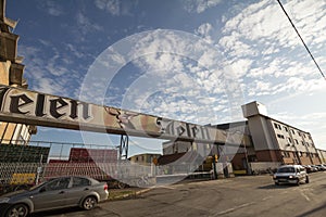 Logo of Jelen Pivo Beer on their main production brewery, Apatinska Pivara.