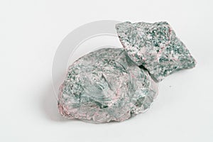 Apatite stone on a white background isolate
