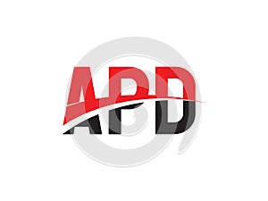 APD Letter Initial Logo Design Vector Illustration