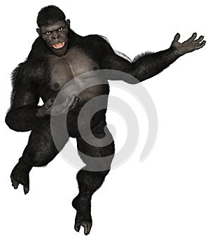 Ape Gorilla YOUR PRODUCT HERE Isolated