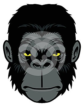 Ape head mascot