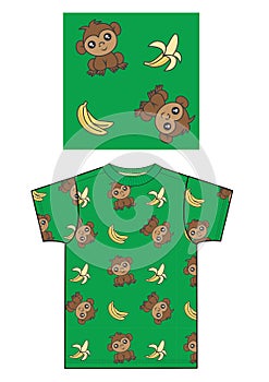 Ape print for children fashion industry