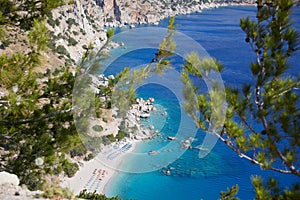 Apella beach from above on Karpathos island