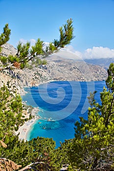 Apella beack on Karpathos island