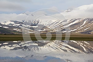 Apennines landscapes with water photo