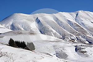 Apennines with snow