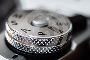 Aperture priority mode on a camera