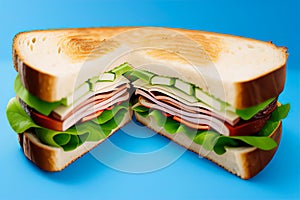 Apetite sandwich for breakfast. AI Generated