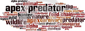 Apex predator word cloud