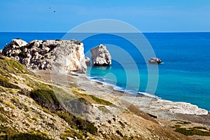 Aphrodite beach on Cyprus photo