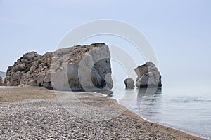 Aphrodites Rock on Cyprus Coast