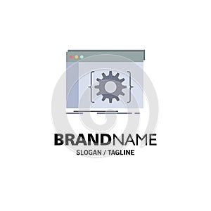 Api, app, coding, developer, software Flat Color Icon Vector
