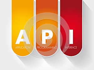 API - Application Programming Interface acronym