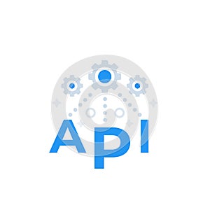 API, application programming interface concept, vector