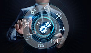 API Application Programming Interface Development technology concept.