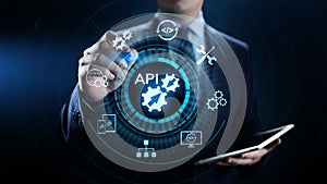 API Application Programming Interface Development technology concept.