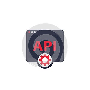 API, application programming interface icon