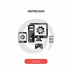 API, application programming interface icon