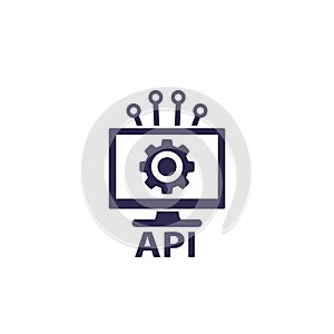 API, application programming interface icon