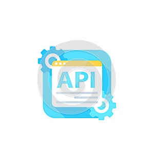 API, application programming interface vector icon