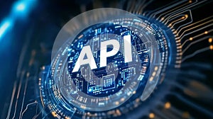 API Application Programming Interface Technology Concept. Business, Modern Software Development Tool