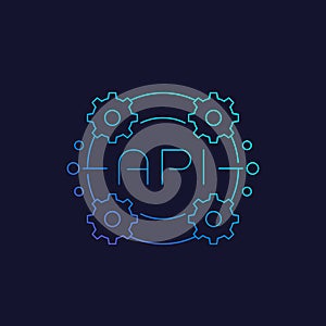 API icon, application programming interface