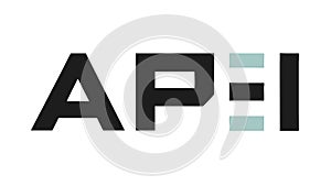API Interface Programming Logo, Application Development Icon, vector design Generative AI