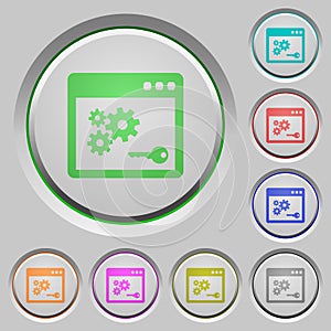 API key push buttons