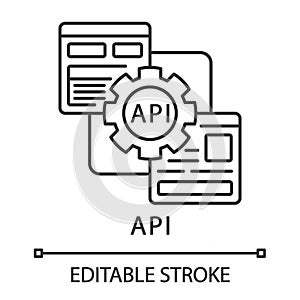 API linear icon