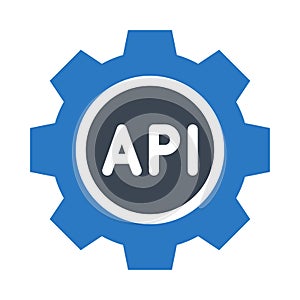 API setting glyphs double color icon