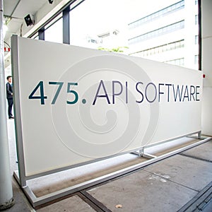 API software isolated on white background