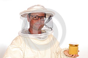 Apiarist and honey