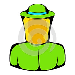 Apiarist icon, icon cartoon