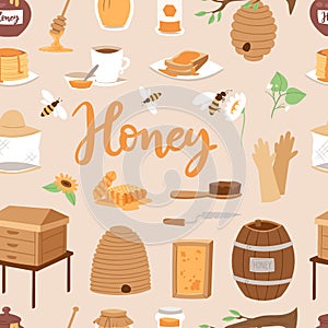 Apiary honey farm vector illustrations beekeeping honecomb jar natural organic sweet insect honied beeswax honeyed