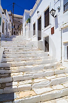 Apiranthos village, Naxos island, Cyclades, Aegean, Greece