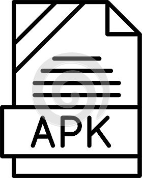 APK Outline Vector Icon