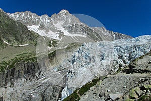 Apline glacier and peak