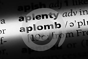 aplomb
