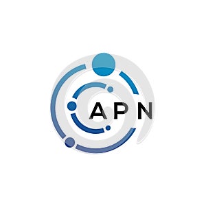 APN letter logo design on black background. APN creative initials letter logo concept. APN letter design