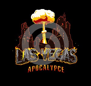 Apocalypse and armageddon vintage template