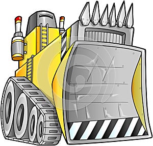 Apocalyptic Bulldozer Vector