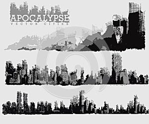 Apocalyptic city illustration photo