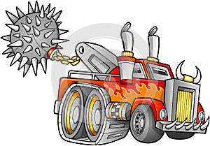 Apocalyptic Truck Vehicle Vector