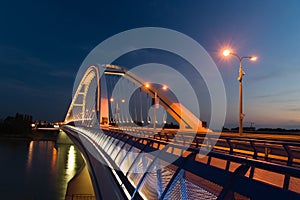 Apollo bridge in Bratislava