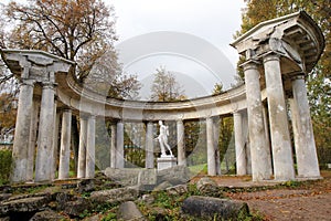 The Apollo Colonnade in Pavlovsk Park Russia