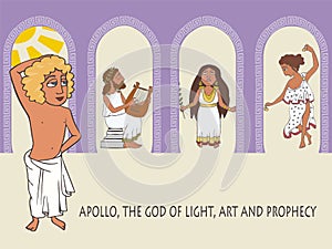 Apollo God of the Sun, the Music and Prophecy