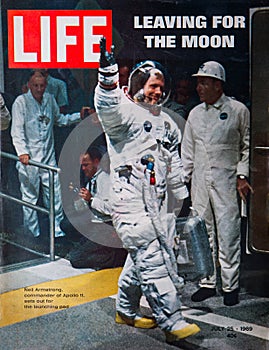 Apollo 11 Moon Landing Life Magazine Cover