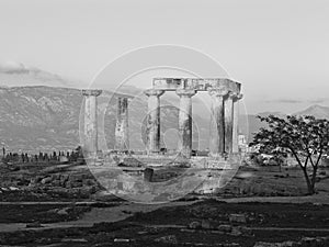 Apollo's temple in Corinth Greece